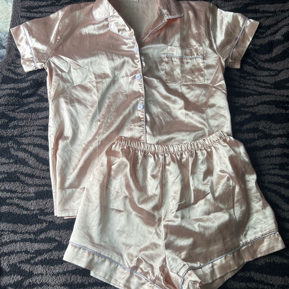 - satin pajamas